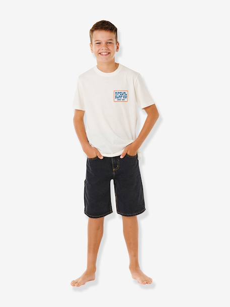 T-shirt garçon manches courtes écru 3 - vertbaudet enfant 