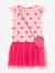 Robe avec sac bandoulière fraise, jupe en tulle rose fille DANAMADE rose 1 - vertbaudet enfant 