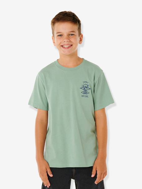T-shirt manches courtes garçon bleu grisé+vert 5 - vertbaudet enfant 