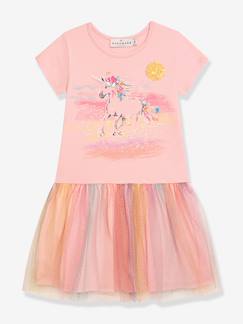 -Robe fille DANAMADE avec sequins licorne et jupe en tulle