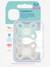 Lot de 2 sucettes 2-12 mois en silicone Comfort Bleu + vert+Rose + vert 2 - vertbaudet enfant 