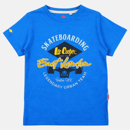 T-shirt manches courtes garçon avec imprimé Bleu+Gris+Marine+Rouge 3 - vertbaudet enfant 