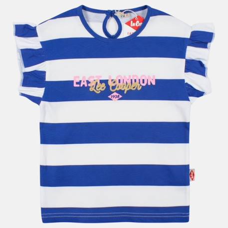 Top à rayures avec imprimé fille Fushia+Orange+Violet 12 - vertbaudet enfant 