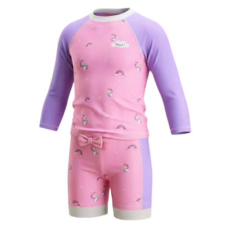 Ensemble anti-uv fille : divine Violet/rose 4 - vertbaudet enfant 