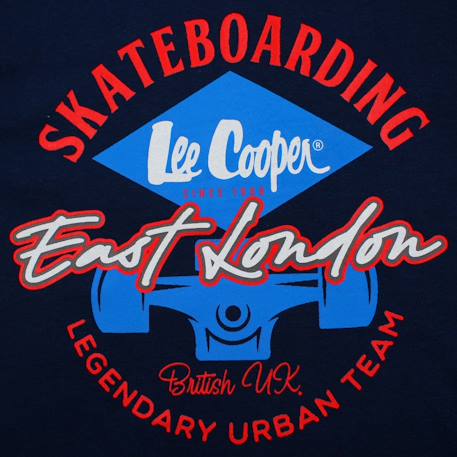 T-shirt manches courtes garçon avec imprimé Bleu+Gris+Marine+Rouge 12 - vertbaudet enfant 