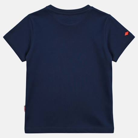 T-shirt manches courtes garçon avec imprimé Bleu+Gris+Marine+Rouge 13 - vertbaudet enfant 