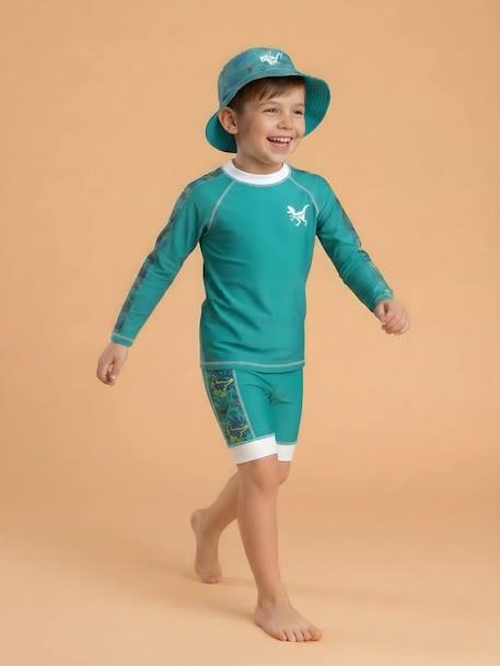 Ensemble anti-uv garçon : iguanodon Vert 3 - vertbaudet enfant 