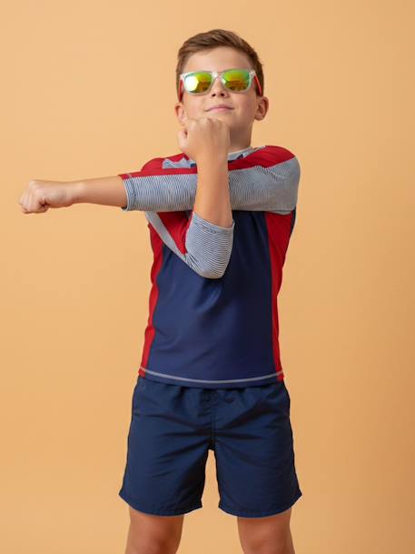 T-shirt anti-uv garçon : régate Bleu / rouge 1 - vertbaudet enfant 