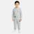 Sweat à capuche avec poche et pantalon de jogging Gris+Kaki+Marine+Noir 1 - vertbaudet enfant 
