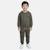 Sweat à capuche avec poche et pantalon de jogging Gris+Kaki+Marine+Noir 7 - vertbaudet enfant 