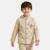 Veste à capuche boutonnée, poche poitrine Bleu marine+Ecru+Vert kaki 6 - vertbaudet enfant 