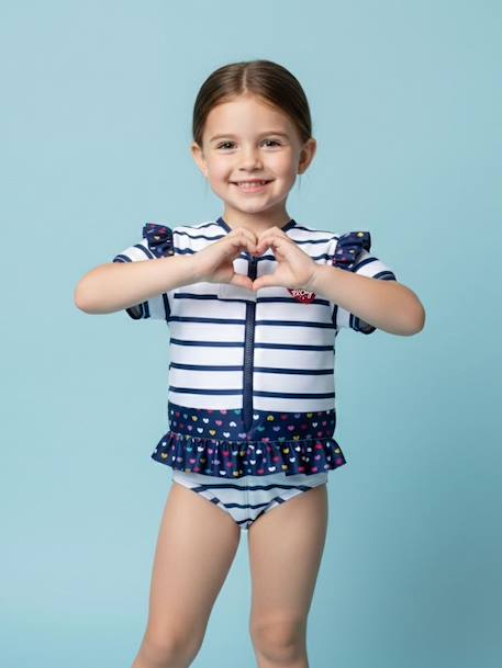 Maillot de bain flottant enfant - coeur Blanc+Blanc 2 - vertbaudet enfant 