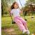 Pantalon de jogging fille Fushia+Marine+Rose 12 - vertbaudet enfant 