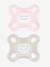 Lot de 2 sucettes 2-12 mois en silicone Comfort Bleu + vert+Rose + vert 4 - vertbaudet enfant 