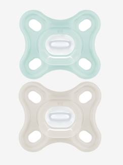 Puériculture-Repas-Tétine-Lot de 2 sucettes 2-12 mois en silicone Comfort