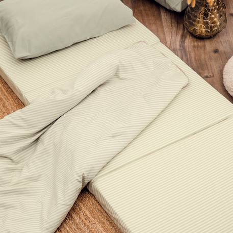 Couverture matelassée faro Rayé ambre+Rayé lin+Rayé peach+Rayé tilleul 22 - vertbaudet enfant 