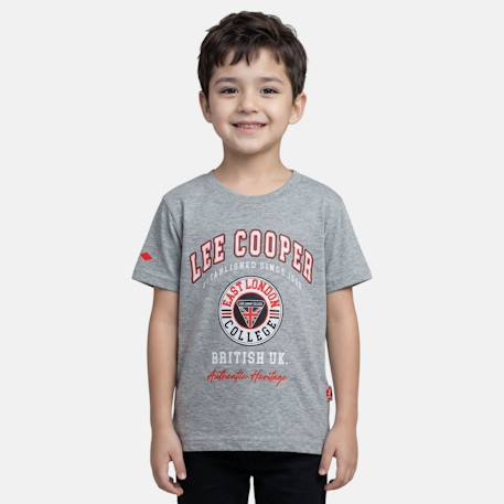 T-shirt manches courtes avec imprimé Bleu+Gris+Kaki+Noir 5 - vertbaudet enfant 