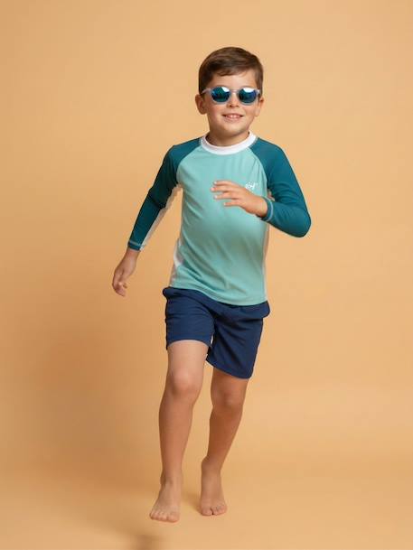T-shirt anti-uv garçon : féroce Blanc / vert / bleu 3 - vertbaudet enfant 