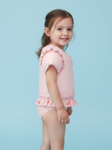 Maillot de bain flottant enfant - clemousse Orange clémentine 2 - vertbaudet enfant 