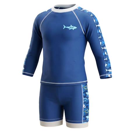 Ensemble anti-uv garçon : détente Bleu marine 4 - vertbaudet enfant 
