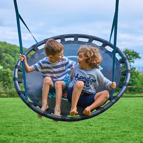 Balançoire nid pour portique  métal d120cm Bleu - noir 1 - vertbaudet enfant 