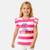 Top à rayures avec imprimé fille Fushia+Orange+Violet 1 - vertbaudet enfant 