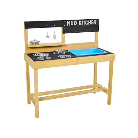 Cuisine d'extérieur pour enfant  bois fsc® Marron - bleu - noir 2 - vertbaudet enfant 