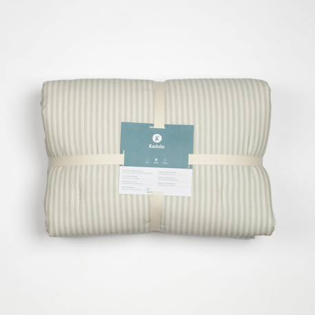 Couverture matelassée faro Rayé ambre+Rayé lin+Rayé peach+Rayé tilleul 24 - vertbaudet enfant 