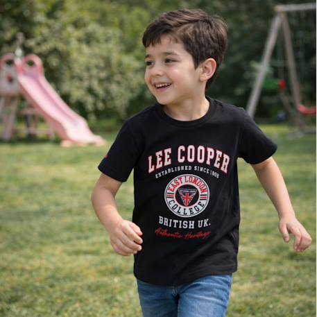 T-shirt manches courtes avec imprimé Bleu+Gris+Kaki+Noir 15 - vertbaudet enfant 