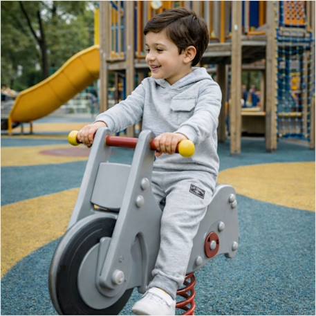 Sweat à capuche avec poche et pantalon de jogging Gris+Kaki+Marine+Noir 2 - vertbaudet enfant 