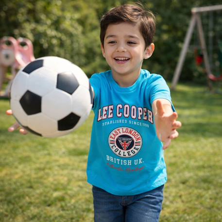 T-shirt manches courtes avec imprimé Bleu+Gris+Kaki+Noir 2 - vertbaudet enfant 