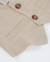 Gilet garçon en tissu uni avec fermeture à boutons Beige 4 - vertbaudet enfant 
