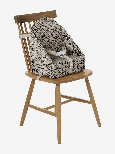 Rehausseur de chaise beige imprimé+Cherry+dans les bois+green forest+gris+Minisaurus+Mon coeur+Oies+rayé blanc 4 - vertbaudet enfant 