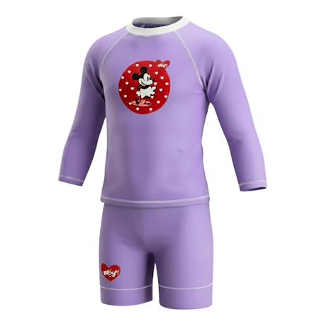 Ensemble anti-uv fille : mimie Mauve lilas 4 - vertbaudet enfant 