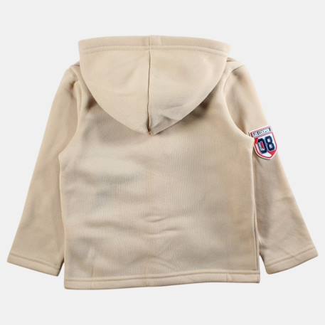 Veste à capuche boutonnée, poche poitrine Bleu marine+Ecru+Vert kaki 9 - vertbaudet enfant 