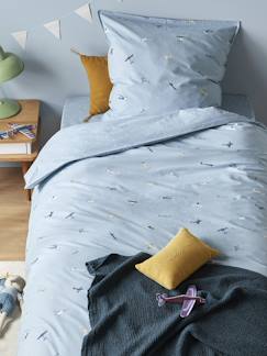 Linge de maison et décoration-Linge de lit enfant-Taie d'oreiller-Housse de couette coton "aviateur"