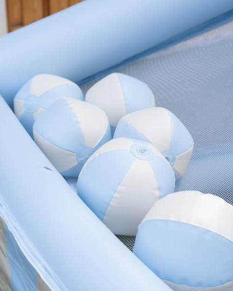 Panier gonflable grand pvc gonfleur Bleu+Rose 4 - vertbaudet enfant 