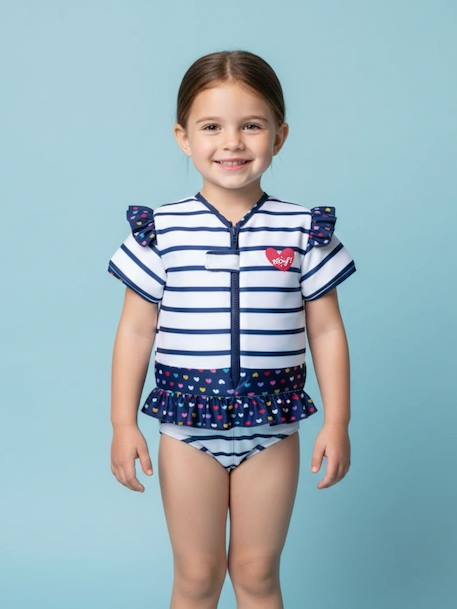 Fille-Maillot de bain-Maillot une pièce-Maillot de bain flottant enfant - coeur