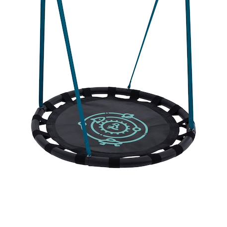 Balançoire nid pour portique  métal d85cm Bleu - noir 2 - vertbaudet enfant 