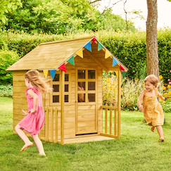 Jouet-Maisonnette cabane enfant lavande bois fsc®