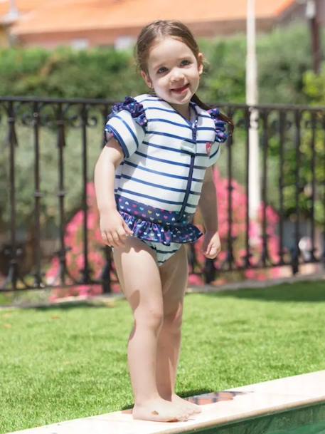 Maillot de bain flottant enfant - coeur Blanc+Blanc 3 - vertbaudet enfant 