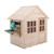 Maisonnette cabane enfant + cuisine extérieure refuge bois fsc® Marron - bleu - noir 2 - vertbaudet enfant 
