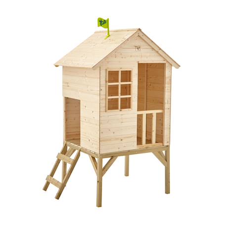 Maisonnette sur pilotis sunnyside bois fsc® Marron 2 - vertbaudet enfant 