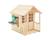 Maisonnette cabane enfant chalet + cuisine extérieure prairie bois fsc® Marron - bleu - noir 2 - vertbaudet enfant 