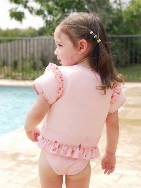 Maillot de bain flottant enfant - clemousse Orange clémentine 3 - vertbaudet enfant 