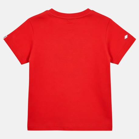 T-shirt manches courtes garçon avec imprimé Bleu+Gris+Marine+Rouge 18 - vertbaudet enfant 