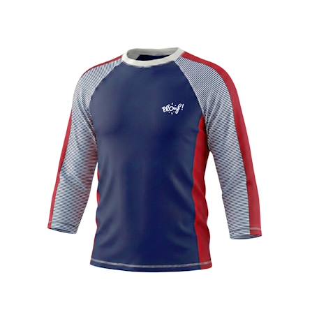 T-shirt anti-uv garçon : régate Bleu / rouge 4 - vertbaudet enfant 