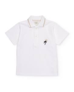 Garçon-T-shirt, polo, sous-pull-Polo garçon en maille avec broderie décorative