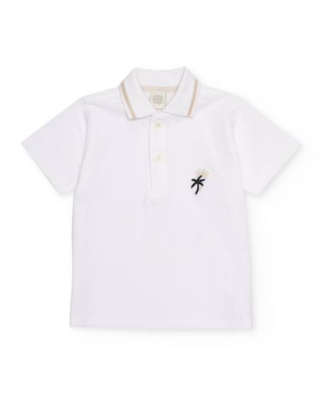 Garçon-Polo garçon en maille avec broderie décorative