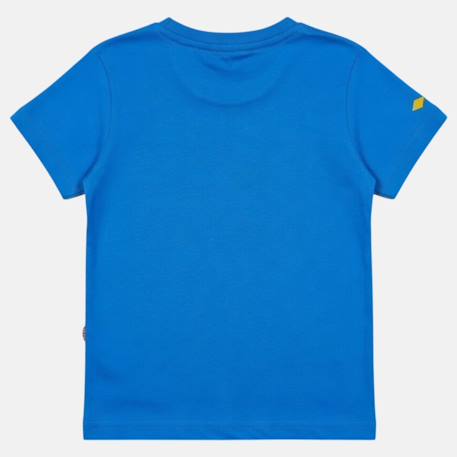 T-shirt manches courtes garçon avec imprimé Bleu+Gris+Marine+Rouge 4 - vertbaudet enfant 